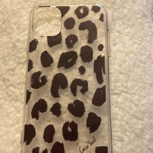 iPhone 11 clear leopard case